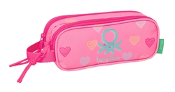 PORTATODO DOBLE BENETTON HEART 21X8X6CM