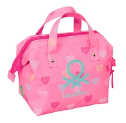 BENETTON HEART NEEDLE BAG WITH HANDLES 26.5X17.5X12.5CM