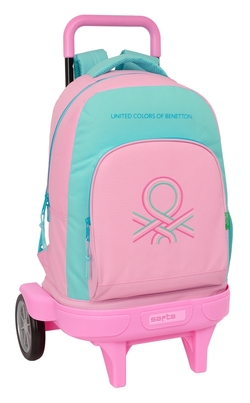 MOCHILA GDE C/RUE. COM. EVOL. EX BENETTON DOLCE 33X45X22CM