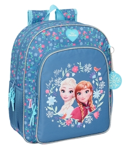 MOCHILA JUNIOR ADAPT.CARRO FROZEN 32X38X12CM