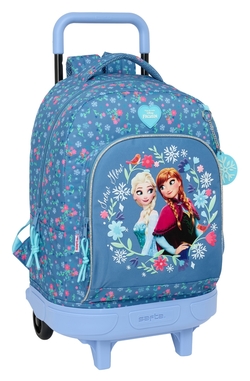 MOCHILA GDE. C/RODAS COMPACT EXTRAIBLE FROZEN 33X45X22CM