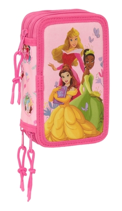 PLUMIER TRIPLE 37 PCS PRINCESAS DISNEY 12,5X19,5X5,5CM
