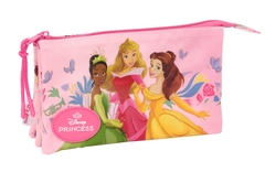 ESTOJO TRIPLO PRINCESAS DISNEY 22X12X3CM