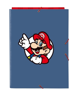 CARTAFOL FOLIO 3 SOLAPAS SUPER MARIO 26X33,5X2,5CM