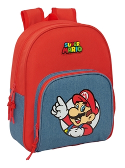 MOCHILA INFANTIL ADAPT.CARRO SUPER MARIO 28X34X10CM