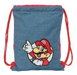 SACO MOCHILA JUNIOR SUPER MARIO 26X34X1CM