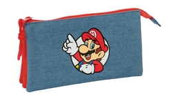 PORTATOT TRIPLE SUPER MARIO 22X12X3CM