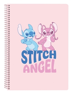 CADERNO CUARTO 80 H. TAPAS DURAS STITCH OHANA 15,5X22X1CM