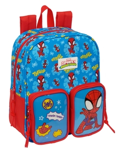 MOCHILA PRE-ESCOLAR BOLSOS ADAPT.CARRO SPIDEY 22X27X10CM