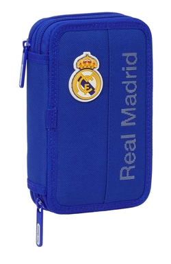 PLUMIER DOUBLE PQÑO 29 PCS REAL MADRID 12,5X19,5X4CM