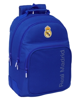 MOCHILA DUPLO ADAPT.CARRO REAL MADRID 32X42X15CM