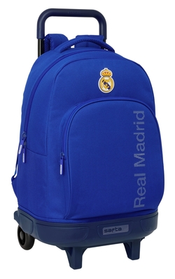 MOTXILA GDE. C/RODES COM. EX. REAL MADRID 33X45X22CM