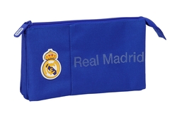 PORTATODO TRIPLE REAL MADRID 22x12x3cm