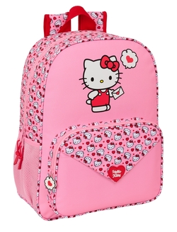 MOCHILA ADAPT.CARRO HELLO KITTY 33X42X14CM