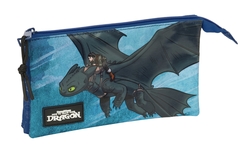 PORTATOT TRIPLE COMO ENTRENAR A TU DRAGON 22X12X3CM