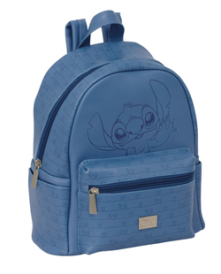 MINI MOTXILA TEEN STITCH BLUE 24X28X12CM