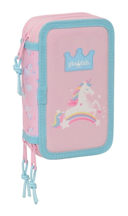 PLUMIER TRIPLE 37 PCS GLOWLAB KIDS 12,5X19,5X5,5CM