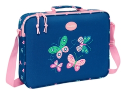 CARTERA EXTRAESCOLARES BLACKFIT8 MARIPOSAS 38X28X6CM