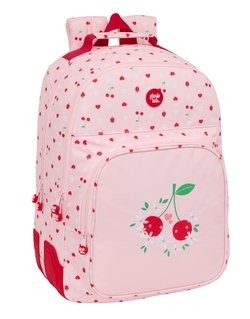 MOCHILA DOBLE ADAPTABLE CARRO GLOWLAB FRUTITAS 32x42x15cm