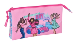 PORTATODO TRIPLE BARBIE 22X12X3CM