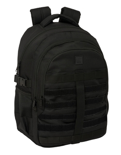 MOTXILA CROSS DOBLE SAFTA NEGRE 34X46X15CM