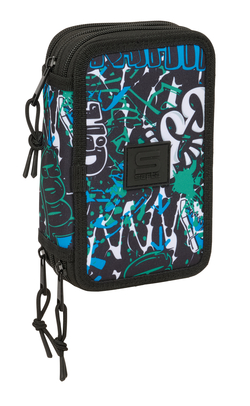 PLUMIER TRIPLE 37 PCS SAFTA GRAFFITI GO 12,5X19,5X5,5CM