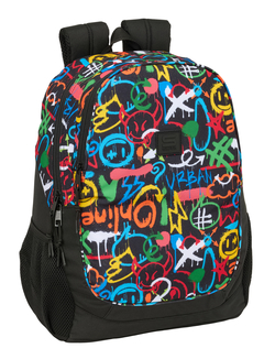 CARTABLE ADAPT.CARRO SAFTA GRAFFITI COLORS 32X44X16CM
