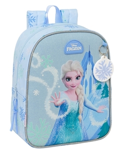 MOCHILA PRE-ESCOLAR ADAPT.CARRO FROZEN 22X27X10CM