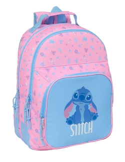 CARTABLE DOUBLE ADAPT.CARRO STITCH BRIGHT 32X42X15CM