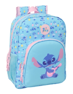 MOCHILA JUNIOR ADAPT.CARRO STITCH WAVES 32X38X12CM