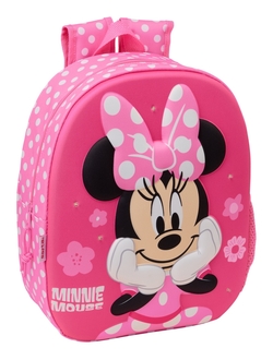 MOCHILA 3D COM LEDS MINNIE MOUSE 27X33X10CM