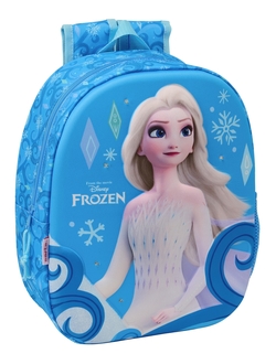 MOCHILA 3D COM LEDS FROZEN 27X33X10CM