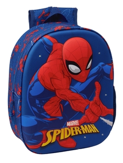MOCHILA 3D COM LEDS SPIDER-MAN 3D 27X33X10CM