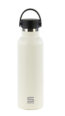 BOUTEILLE TERMO EXT. GOMA 600ML SAFTA BLANC 25X7,3X7,3CM