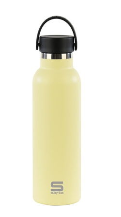 GARRAFA TERMO EXT. BORRACHA 600ML SAFTA VAINILLA 25X7,3X7,3CM
