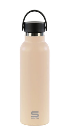 GARRAFA TERMO EXTERIOR BORRACHA 600ML SAFTA MOKA 25X7,3X7,3CM
