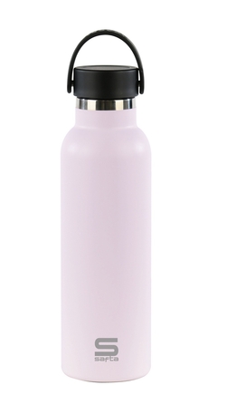 GARRAFA TERMO EXTERIOR BORRACHA 600ML SAFTA ROXA 25X7,3X7,3CM