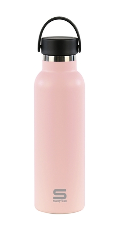 BOUTEILLE TERMO EXTERIOR GOMA 600ML SAFTA ROSA 25X7,3X7,3CM