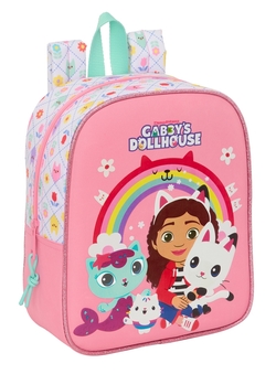MOCHILA PRE-ESCOLAR ADAPT.CARRO GABBY'S DOLLHOUSE 22X27X10CM