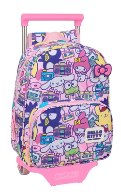 MOCHILA 185+CARRO 705 HELLO KITTY & FRIENDS 26x34x11cm