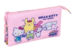 PORTATODO TRIPLE HELLO KITTY & FRIENDS 22X12X3CM