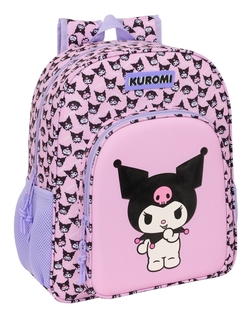 MOTXILA JUNIOR ADAPT.CARRO KUROMI 32X38X12CM
