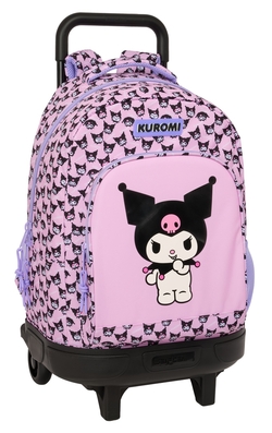CARTABLE GDE. C/ROUES COMPACT EXTRAIBLE KUROMI 33X45X22CM