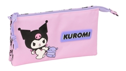 PORTATOT TRIPLE KUROMI 22X12X3CM
