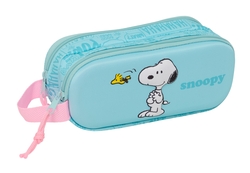 PORTATODO DOBLE 3D SNOOPY 21x8x6cm