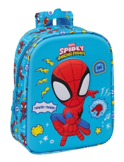 MOCHILA GARDERIA 3D SPIDEY 22X27X10CM