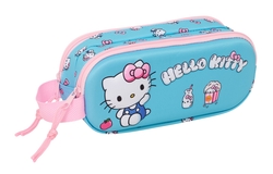 PORTATODO DOBLE 3D HELLO KITTY 21x8x6cm