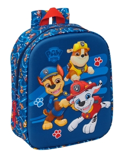 MOCHILA PRE-ESCOLAR 3D PAW PATROL 22X27X10CM