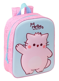MOCHILA GUARDERIA 3D PEMBE 22x27x10cm