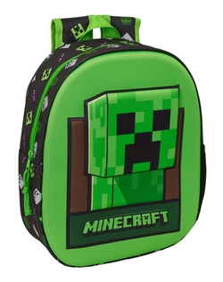 MOTXILA 3D MINECRAFT 27X33X10CM